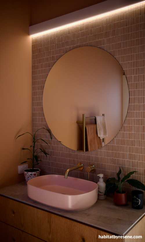 Bathroom featuring Resene Beethoven
