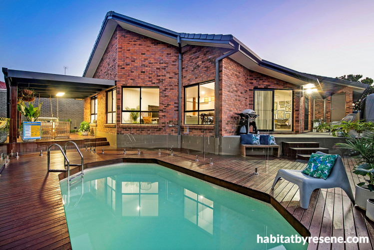 House exterior featuring Resene Wombat