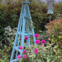 Garden obelisk painted in Resene Gothic