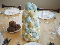 An ‘egg-cellent’ centrepiece: DIY easter egg croquembouche
