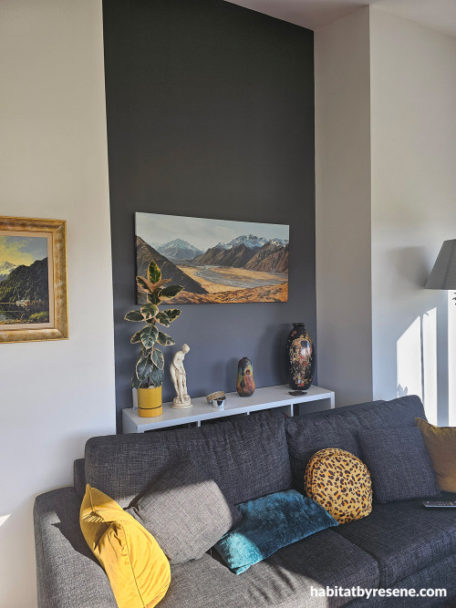 Living room, living room featuring Resene Half Baltic Sea