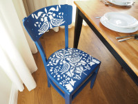 Seat your guests in style with these DIY stencil chairs Seat your guests in style with these DIY stencil chairs