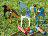 School holiday fun: Make your own bird themed croquet set School holiday fun: Make your own bird themed croquet set